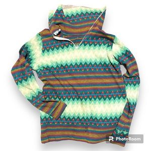 “The Line”  Vintage, Long Sleeve, Sante Fe Printed Under-layer